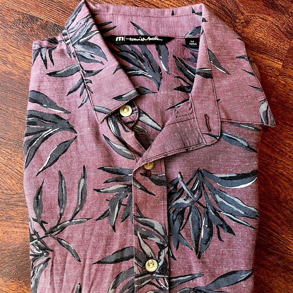 TravisMathew Floral Button-Up Shirt